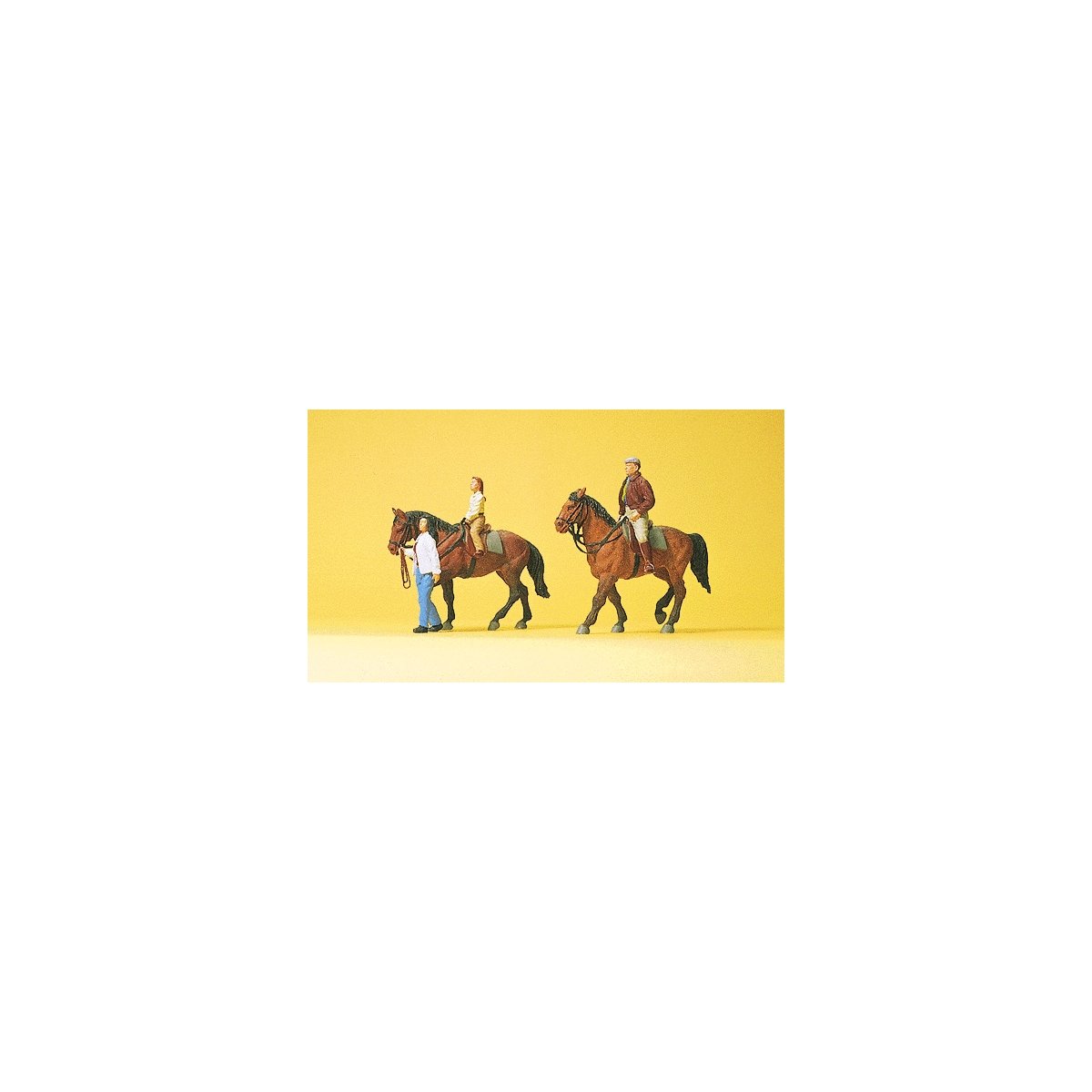 Sports & Recreation -- Riders w/Horses 2, HO, Preiser Kg 10501