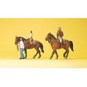 Sports & Recreation -- Riders w/Horses 2, HO, Preiser Kg 10501