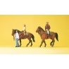 Sports & Recreation -- Riders w/Horses 2, HO, Preiser Kg 10501