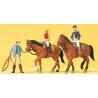 Sports & Recreation -- At The Riding School 1, HO, Preiser Kg 10502