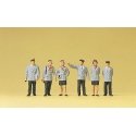 Working People -- Belgian Railway Personnel pkg(6), HO, Preiser Kg 10491