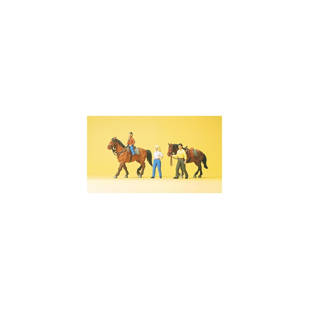 Sports & Recreation -- Riders w/Horses 1, HO, Preiser Kg 10500