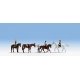 Equestrians -- 4 People & 4 Horses, HO, Noch Gmbh & Co 15630
