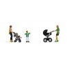 Mothers with Children -- 2 Moms, 2 Kids, 2 Strollers, HO, Noch Gmbh & Co 15584