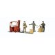 Workers w/Forklift - Scenic Accents(R) -- pkg(4), O, Woodland Scenics 2744