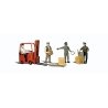 Workers w/Forklift - Scenic Accents(R) -- pkg(4), O, Woodland Scenics 2744