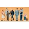 Pedestrians -- Parents and Grandparents w/Children, HO, Preiser Kg 10415