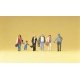 Pedestrians -- Walking Travelers 1 pkg(6), HO, Preiser Kg 10516