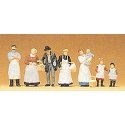 1900s Figures -- At The Grocer′s pkg(7), HO, Preiser Kg 12193