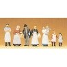 1900s Figures -- At The Grocer′s pkg(7), HO, Preiser Kg 12193