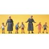 Protestant Sisters -- With Children, HO, Preiser Kg 10533