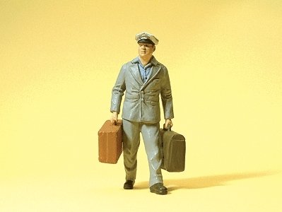 Working People -- US Porter w/Luggage, G, Preiser Kg 45511