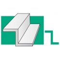 Z Channel Styrene Strips 14` 35cm -- .188` 4.8mm pkg(3), ALL, Evergreen Scale Models 756