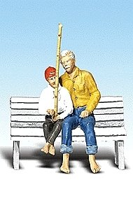 Scenic Accents(R) Figures -- Frank & Son Fishing, G, Woodland Scenics 2534