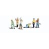 Scenic Accents(R) Figures -- Track Workers pkg(6), O, Woodland Scenics 2723