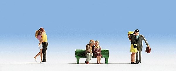 Couples Kissing -- pkg(6), HO, Noch Gmbh & Co 15510