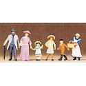 1900s Figures -- Family Walking, HO, Preiser Kg 12132