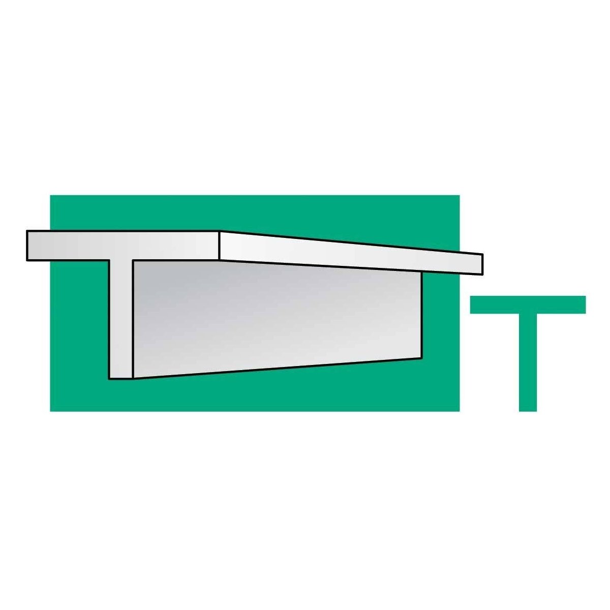 14` Styrene T-Beam/Column -- .123 x .040` pkg(3), ALL, Evergreen Scale Models 765
