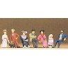 1900′s Figures -- People Sitting on Platform pkg(7), HO, Preiser Kg 12137
