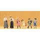 1900s Figurines -- Women & Children pkg(6), HO, Preiser Kg 12194