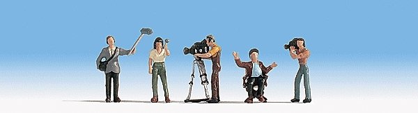 Camera Crew -- With Accessories pkg(5), HO, Noch Gmbh & Co 15573