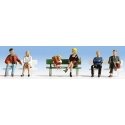Seated People -- Set 1 pkg(6), N, Noch Gmbh & Co 36530