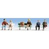 Seated People -- Set 1 pkg(6), N, Noch Gmbh & Co 36530