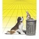 Scenic Accents(R) Figures -- Dog w/Cat On Trashcan, G, Woodland Scenics 2524