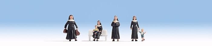 Nuns & Children -- pkg(6), HO, Noch Gmbh & Co 15400