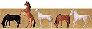 Animals -- Horses, HO, Preiser Kg 10156