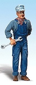 Scenic Accents(R) Figures -- Mechanic w/Wrench, G, Woodland Scenics 2526