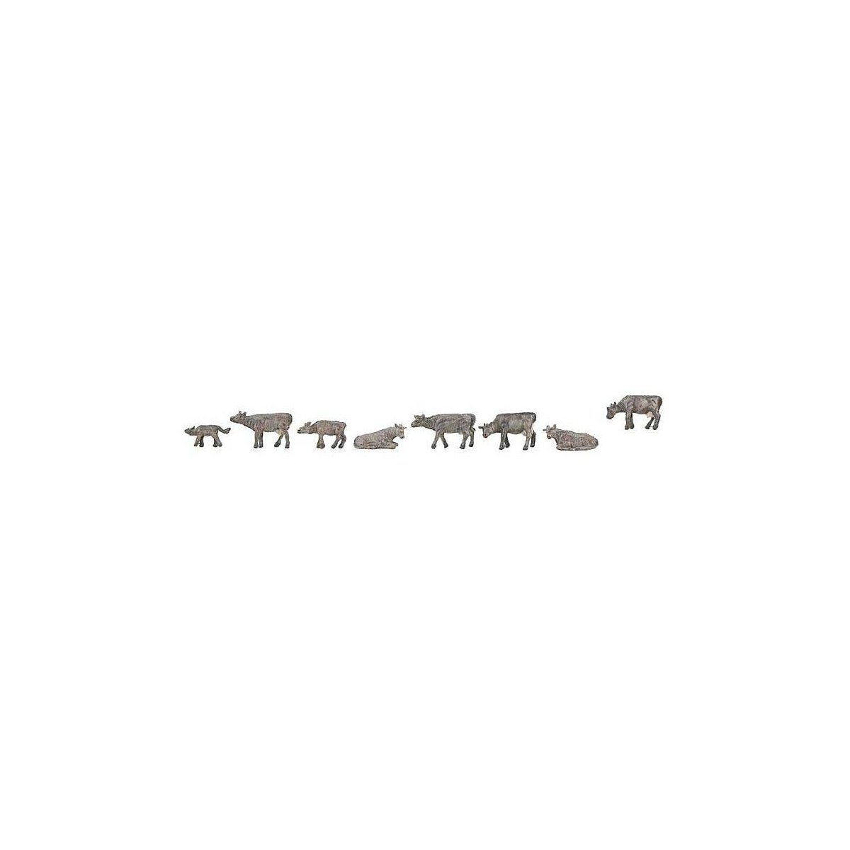 Mountain Cows -- Gray pkg(8), N, Faller Gmbh 155904