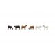 Farm Horses -- pkg(6), N, TomyTec Co LTD 328162