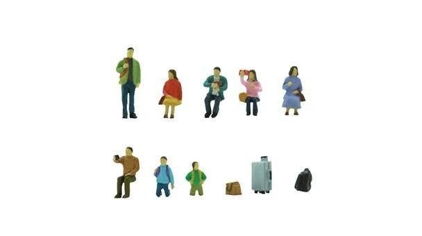 Railroad Passenger A Outing -- pkg(8), N, TomyTec Co LTD 319856