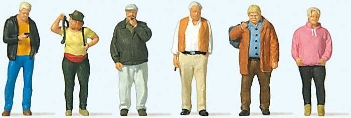 Passers-by/Pedestrians -- pkg(6), HO, Preiser Kg 10724