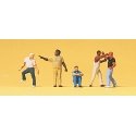 Pedestrians -- Street Scene/Fight, N, Preiser Kg 79175