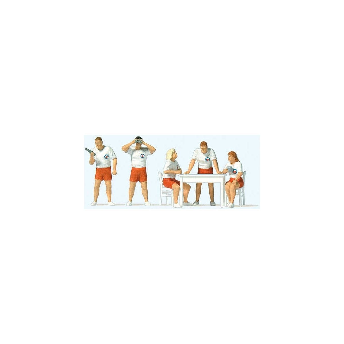 Lifeguards/Water Rescue Service -- pkg(5), HO, Preiser Kg 10691
