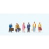 Travelers at the Platform pkg(6), HO, Preiser Kg 10710