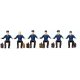 Railroad Personnel -- Seated DB (German) Locomotive Drivers pkg(6), HO, Preiser Kg 10557