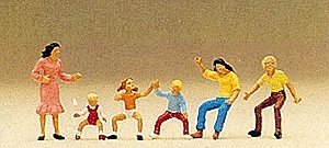 Merry-Go-Round Riders -- For Merry-Go-Round 590-24650, Sold Separately, HO, Preiser Kg 24652