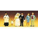Wedding Participants -- Catholic pkg(6), HO, Preiser Kg 10058