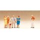 Pedestrians -- Family Picture pkg(6), HO, Preiser Kg 10278
