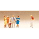 Pedestrians -- Family Picture pkg(6), HO, Preiser Kg 10278