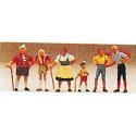 Pedestrians -- Alpine Family, HO, Preiser Kg 10280
