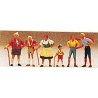 Pedestrians -- Alpine Family, HO, Preiser Kg 10280