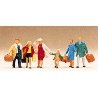 Passengers -- Travelers w/Luggage, HO, Preiser Kg 10281