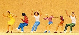 Figures for Chairoplane, HO, Preiser Kg 24664