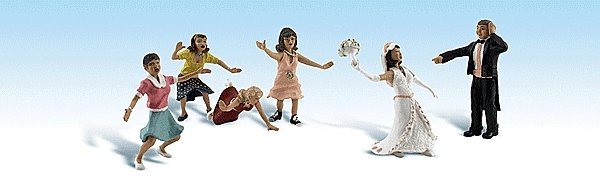Scenic Accents(R) -- Wedding Bouquet Toss, HO, Woodland Scenics 1932