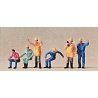 People Working -- Crane Operators pkg(6), HO, Preiser Kg 10037
