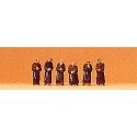 Community People -- Franciscan Friars pkg(6), N, Preiser Kg 79045